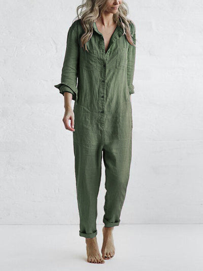 LUNA | Versatile Jumpsuit in Soft Cotton with Pockets